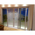 Guangdong Woodwin caliente vendedor doble puerta de aluminio de vidrio templado corredera (YS-100A)